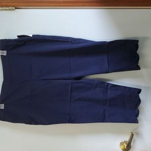 Kim Roger's curvy navy capri pants size 16W new with tags